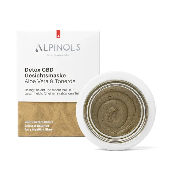 Alpinols - CBD Gesichtsmaske mit Aloe Vera & Heilerde - 50ml
