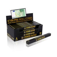 Power Papers 100 EURO - King Size Cones - Prerolled Joints - Box - 24 x 4 St&uuml;ck
