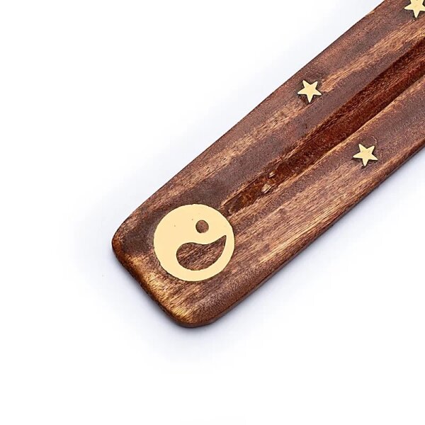 R&auml;ucherst&auml;bchenhalter - Holz - Yin Yang - 1 St&uuml;ck
