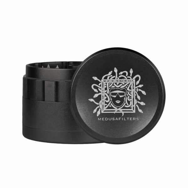 MedusaFilters - Keramik Spike Grinder - Black - 64mm - 4 Part