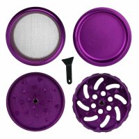 MedusaFilters - Keramik Spike Grinder - Violet - 64mm - 4 Part