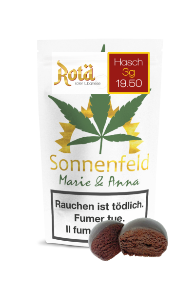 Sonnenfeld - CBD Hasch - Rot&auml; - Roter Libanese - 3g
