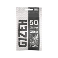 GIZEH - ProCell 6mm - Black - Bag - 10 x 50 St&uuml;ck