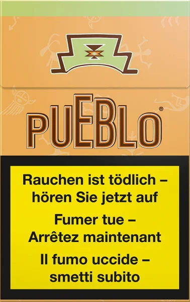 Pueblo - Orange - Zigaretten - Box - 10 St&uuml;ck