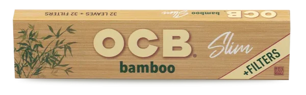 OCB - Bamboo Slim Kingsize + Tips - Display - 32 x 32 St&uuml;ck
