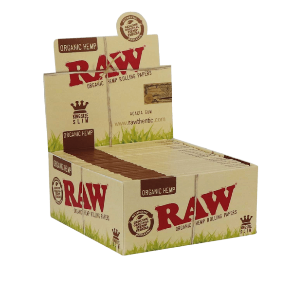 RAW - Organic Hemp - King Size Slim - Display - 50 x 32 St&uuml;ck