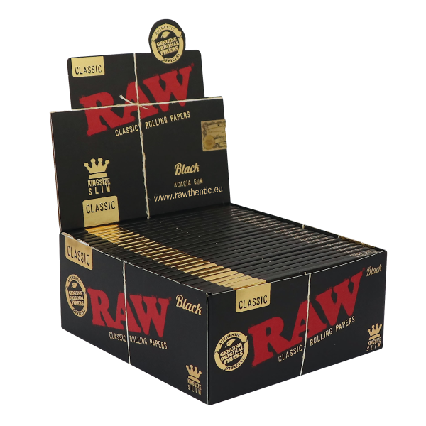 RAW - Black - King Size Slim - Dispaly - 50 x 32 St&uuml;ck