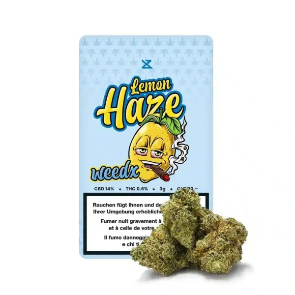 Weedx - Lemon Haze - Indoor CBD Bl&uuml;ten - 3g