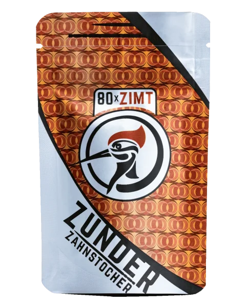 Zunder Zahnstocher - Zimt - Bag - 80 St&uuml;ck