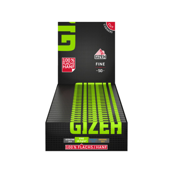 GIZEH - SW Fine - Black - 25 St&uuml;ck