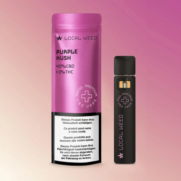 Local Weed - Vape - Purple Kush - 40% CBD