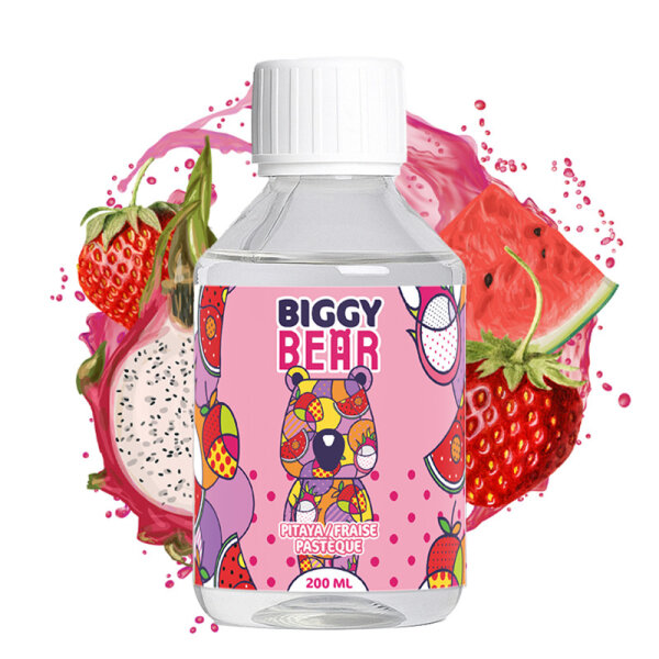 Biggy Bear - 200ml Liquid - Pitaya Fraise Past&egrave;que (ohne Nikotin)