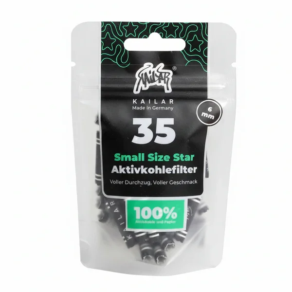 Kailar - 35 Small Size Star - Papier Aktivkohlefilter