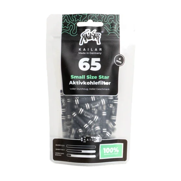 Kailar - 65 Small Size Star - Papier Aktivkohlefilter