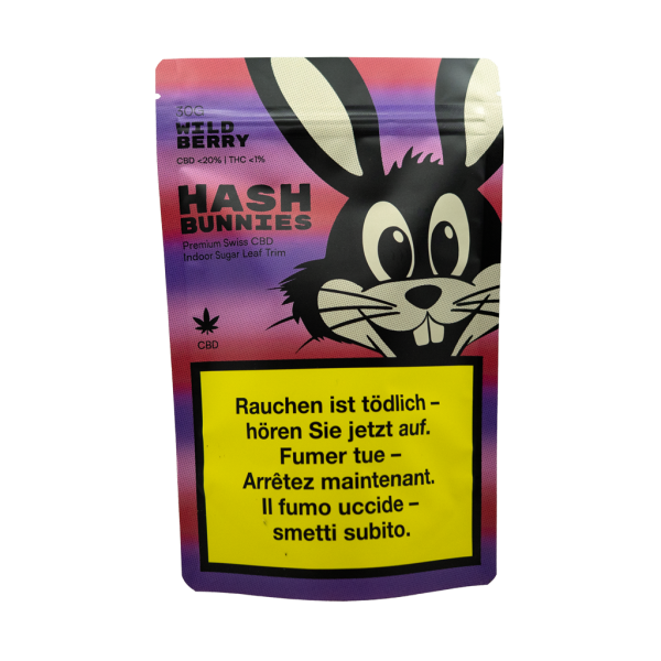 Hash Bunnies - CBD Indoor Trim - Wild Berry - 30g
