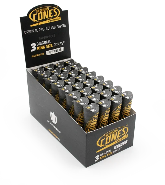 Cones - King Size - Box - 32 x 3 St&uuml;ck