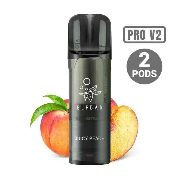 Elf Bar - ELFA Pro V2 - Pods (2 x 2ml) - 20mg/ml - Juicy Peach