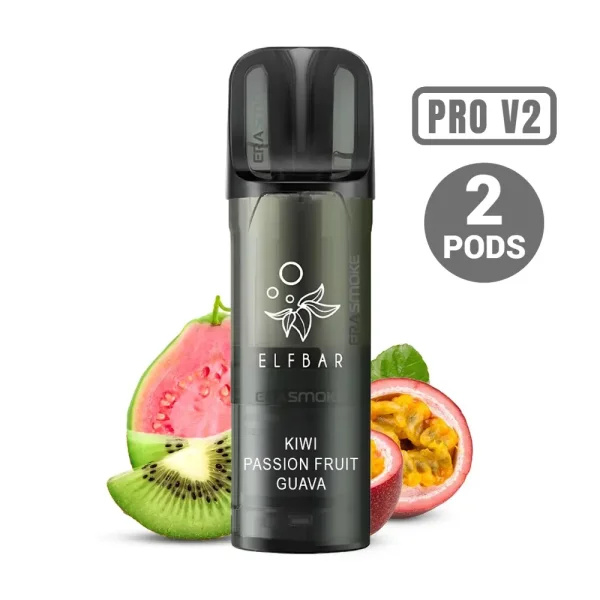 Elf Bar - ELFA Pro V2 - Pods (2 x 2ml) - 20mg/ml - Kiwi Passion Fruit Guava