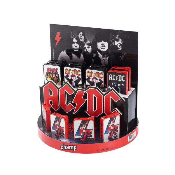 AC/DC - Mirror Feuerzeug - Display - 12 St&uuml;ck