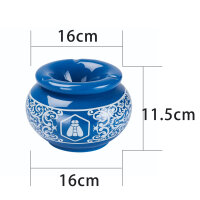 Keramik Aschenbecher - Moroccan  - Blue - 1 St&uuml;ck