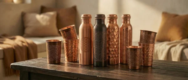 Trinkflasche aus Kupfer - 500ml