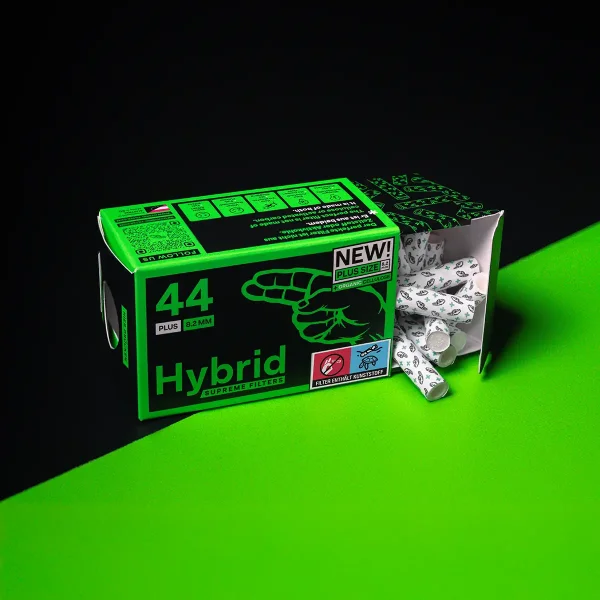 Hybrid Supreme - Aktivkohlefilter - Plus Size - Display - 8 x 44 St&uuml;ck
