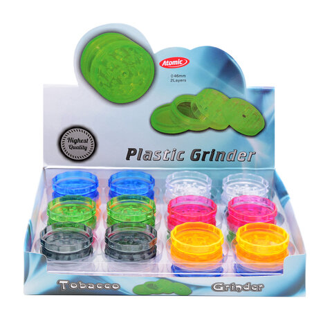 Plastic Grinder - 48mm - 2 Layers - Display - 24 St&uuml;ck