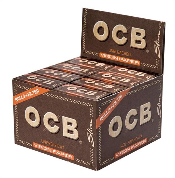 OCB - Virgin Slim Rolls + Tips - Display - 24 St&uuml;ck