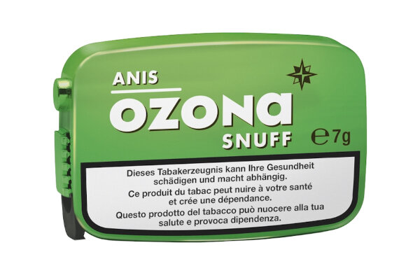 Ozona - Anis Snuff - Display - 10 x 7g