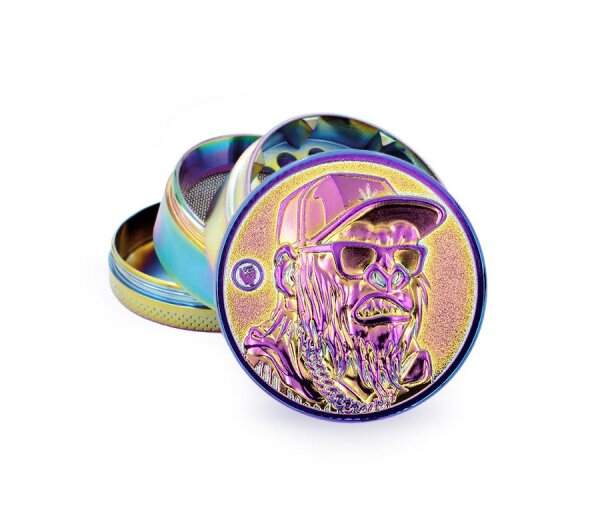 Metal Grinder - 50mm - 4 Layers - Icy - Monkey - Display - 4 St&uuml;ck