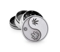 Metal Grinder - 50mm - 4 Layers - Silver - Yin Yang -...