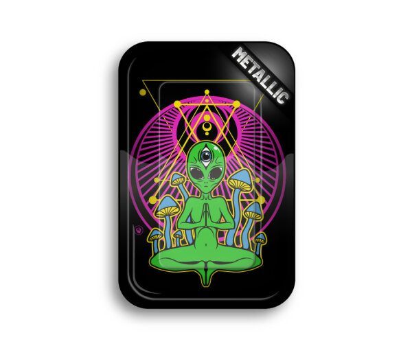 Rolling Tray - 27.5 x 17.5cm - Trippy Alien