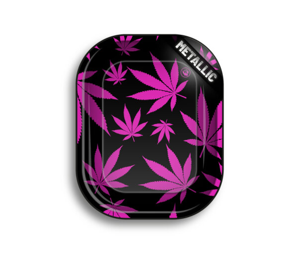 Rolling Tray - 18 x 14cm - Leaves Pink
