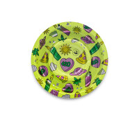 Metal Coffeeshop Ashtray - 136mm - 420 Pattern