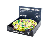 Metal Coffeeshop Ashtray - 136mm - 420 Pattern