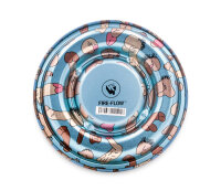 Metal Coffeeshop Ashtray - 160mm - Dick Pattern