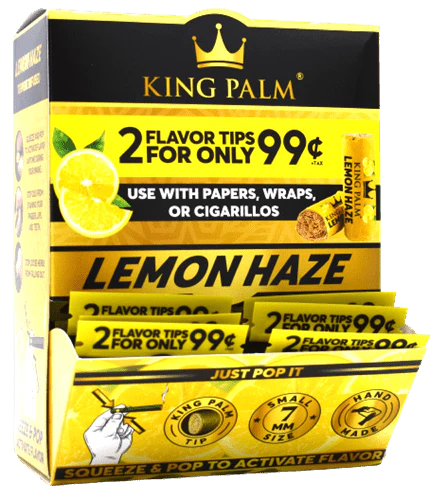 King Palm - Flavor Tips - 7mm - 2 St&uuml;ck - Lemon Haze - Display - 50 St&uuml;ck