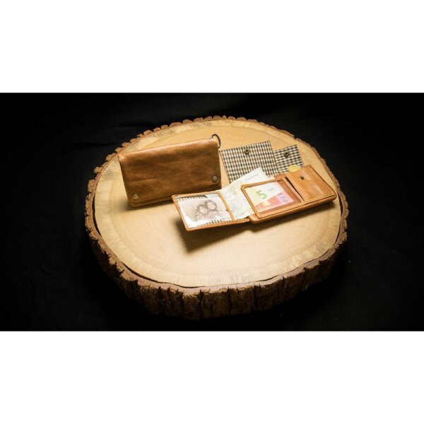 Kavatza - Tabak Portemonnaie SMALL TABBA - Cognac