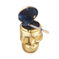 Metallic Skull Auto Aschenbecher mit LED Beleuchtung - Display - 6 St&uuml;ck