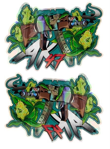 Smellproof Bags / Grips - AK47 - 90x130mm - 100 St&uuml;ck