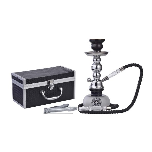Al Malik - Shisha Beni Mellal Black - 250mm - Transportkoffer - Geschenkbox