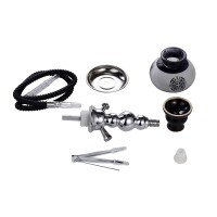 Al Malik - Shisha Beni Mellal Black - 250mm - Transportkoffer - Geschenkbox
