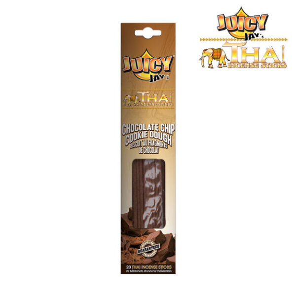 Juicy Jay - Thai Incense Sticks - Chocolate Cookie Dough - Display - 12 x 20 St&uuml;ck