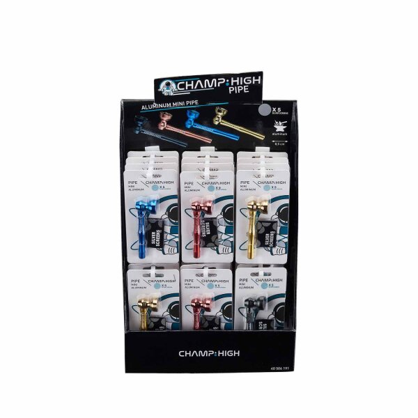 Champ High - Alu Mini Pipe - 85mm - Display - 24 St&uuml;ck