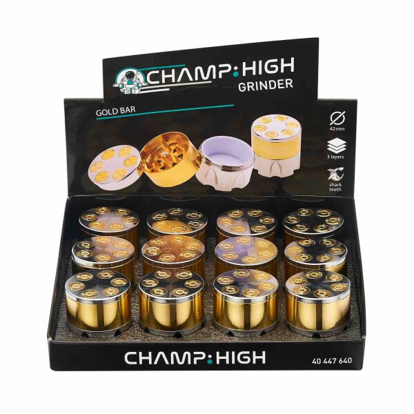 Champ High - Grinder Bullet - 42mm - 3 Layers - Display - 12 St&uuml;ck