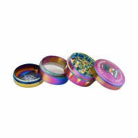 Champ High - Grinder Rainbow Highman - 40mm - 4 Layers - Display - 12 Stück