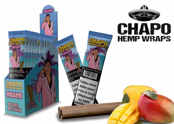 Chapo - Hemp Wraps - Miami - Box - 2 St&uuml;ck