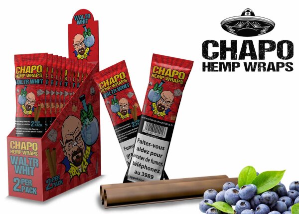 Chapo - Hemp Wraps - Waltr Whit - Box - 2 St&uuml;ck