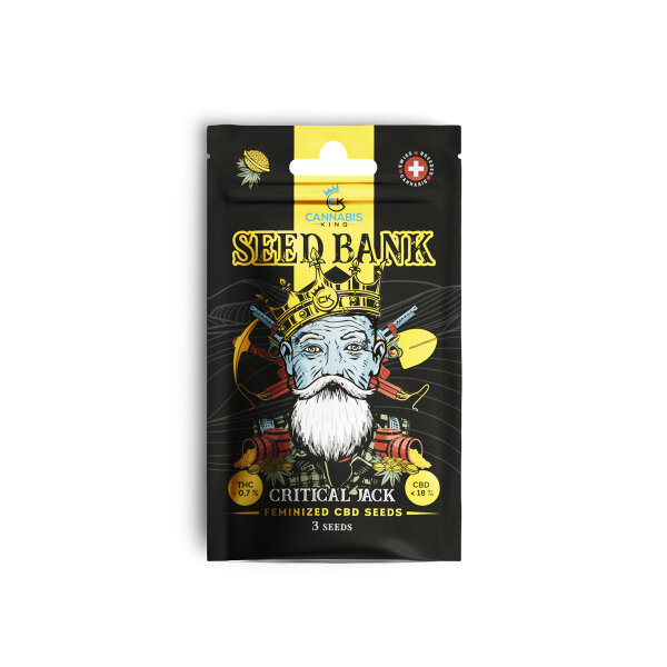 CK Seed Bank - Critical Jack - feminisierte CBD Samen - 3 St&uuml;ck