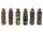 Clipper - Silikon Cover - Neon Leaves - Display - 30 St&uuml;ck
